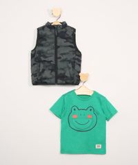 Colete-Puffer-de-Nylon-Infantil-Basico-Camuflado-Gola-Alta-Verde-Militar-9344028-Verde_Militar_3