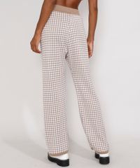 Calca-de-Trico-Feminina-Mindset-Reta-Cintura-Alta-Estampada-Xadrez-Vichy-Off-White-9982702-Off_White_2