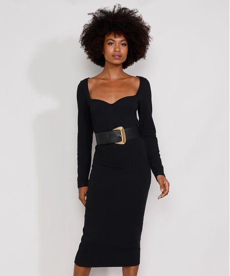 Vestido-Feminino-Mindset-Midi-Manga-Longa-Decote-Coracao-Preto-9986206-Preto_1