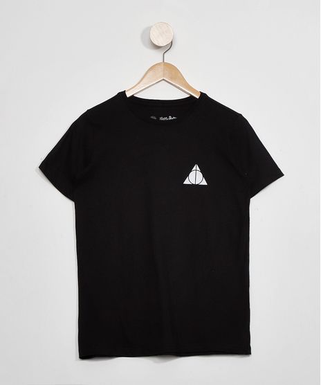 Camiseta-Juvenil-Manga-Curta-Harry-Potter-Reliquias-da-Morte-Preta-9984068-Preto_1