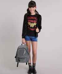 Blusa-Infantil-Mulher-Maravilha-Manga-Curta-Decote-Redondo-em-Algodao---Sustentavel-Preta-9199435-Preto_3