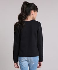 Blusao-Infantil-em-Moletom--Girls-Rock--com-Glitter-Decote-Redondo-Manga-Longa-Preto-9132918-Preto_2
