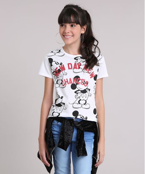 Blusa-Infantil-Mickey-Mouse-Manga-Curta-Decote-Redondo-em-Algodao---Sustentavel-Off-White-9141782-Off_White_1