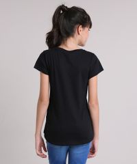 Blusa-Infantil-Mickey-Mouse-Manga-Curta-Decote-Redondo-em-Algodao---Sustentavel-Preta-9196596-Preto_2