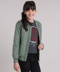 Jaqueta-Infantil-Bomber-com-Costura-Matelasse-Manga-Longa-Verde-8456865-Verde_1