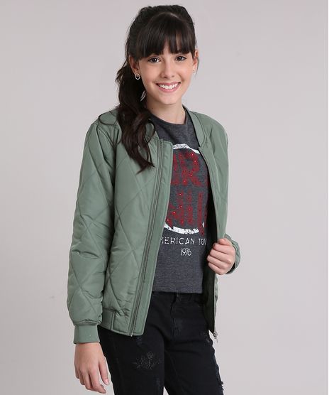 Jaqueta-Infantil-Bomber-com-Costura-Matelasse-Manga-Longa-Verde-8456865-Verde_1