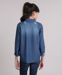 Camisa-Jeans-Infantil-com-Bolsos-Manga-Longa-Azul-Escuro-9068668-Azul_Escuro_2