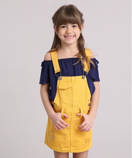 Jardineira-Infantil-com-Rasgos-Amarelo-Escuro-9186021-Amarelo_Escuro_1