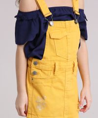 Jardineira-Infantil-com-Rasgos-Amarelo-Escuro-9186021-Amarelo_Escuro_4