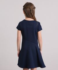 Vestido-Infantil-Flores-Manga-Curta-Decote-Redondo-Azul-Marinho-9195752-Azul_Marinho_2