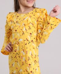 Vestido-Infantil-Estampado-Floral-Manga-Longa-Decote-Redondo-com-Babado-Amarelo-8846653-Amarelo_4