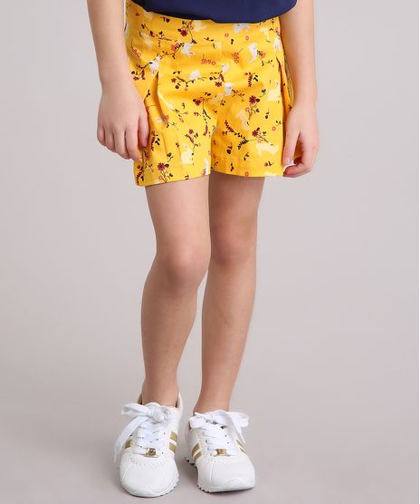 Short-Saia-Infantil-Estampada-Floral-Amarelo-8905780-Amarelo_1