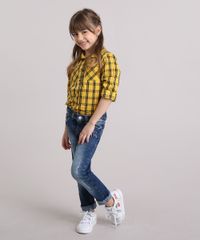 Camisa-Infantil-Xadrez-com-Bolsos-Manga-Longa-Amarela-9016192-Amarelo_3