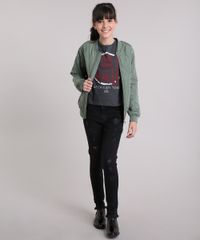 Calca-Jeans-Infantil-com-Puidos-e-Bordado-Floral-Preta-9142271-Preto_3