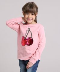 Blusao-Infantil-em-Moletom-Cereja-com-Paetes-Decote-Redondo-Manga-Longa-em-Algodao---Sustentavel-Rosa-9180364-Rosa_1