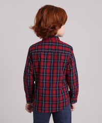 Camisa-Infantil-Xadrez-com-Bolso-Manga-Longa-Vermelha-8439899-Vermelho_2