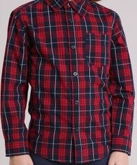 Camisa-Infantil-Xadrez-com-Bolso-Manga-Longa-Vermelha-8439899-Vermelho_4
