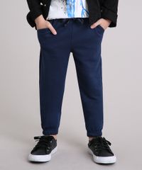 Calca-Infantil-em-Moletom-com-Bolsos-e-Elastico-na-Barra-Azul-Marinho-9200794-Azul_Marinho_1
