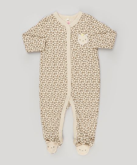 Macacao-infantil-Gatinha-Estampado-Animal-Print-Manga-Longa-em-Algodao---Sustentavel-Bege-8934310-Bege_1