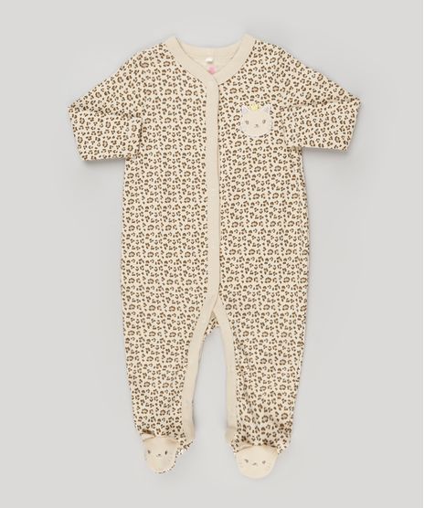 Macacao-infantil-Gatinha-Estampado-Animal-Print-Manga-Longa-em-Algodao---Sustentavel-Bege-8934310-Bege_1