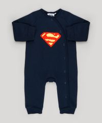 Macacao-Infantil-Super-Homem-em-Moletom-Manga-Longa-em-Algodao---Sustentavel-Azul-Marinho-8909792-Azul_Marinho_1