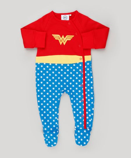 Macacao-Infantil-Mulher-Maravilha-em-Moletom-com-Estampa-de-Estrelas-em-Algodao---Sustentavel-Vermelho-8910645-Vermelho_1