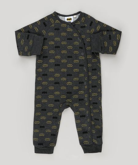 Macacao-Infantil-Batman-em-Moletom-Manga-Longa-em-Algodao---Sustentavel-Cinza-Mescla-Escuro-8909848-Cinza_Mescla_Escuro_1