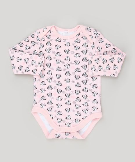 Body-Infantil-Estampado-Minnie-Manga-Longa-Decote-Redondo-em-Algodao---Sustentavel-Rosa-Claro-8920316-Rosa_Claro_1