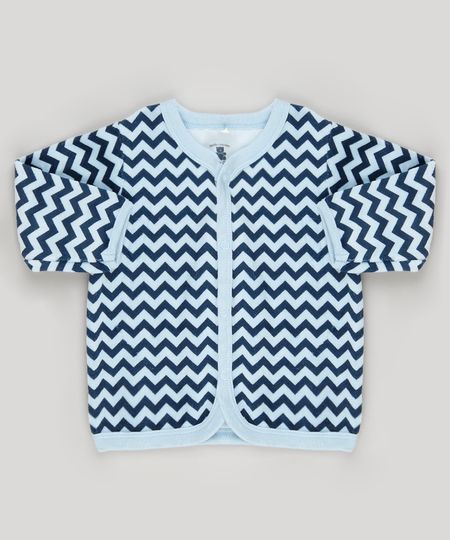 Cardigan-Infantil-em-Plush-Estampado-Chevron-Manga-Longa-de-Algodao---Sustentavel-Azul-Marinho-8940816-Azul_Marinho_1