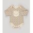 Body-Infantil-Estampado-Animal-Print-com-Bordado-Manga-Longa-Decote-Redondo-em-Algodao---Sustentavel-Bege-8934303-Bege_1