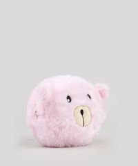 Necessaire-Feminina-Urso-com-Orelhinhas-em-Pelucia-Rosa-Claro-9117730-Rosa_Claro_2