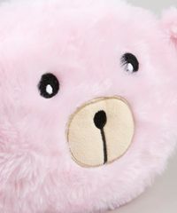 Necessaire-Feminina-Urso-com-Orelhinhas-em-Pelucia-Rosa-Claro-9117730-Rosa_Claro_3