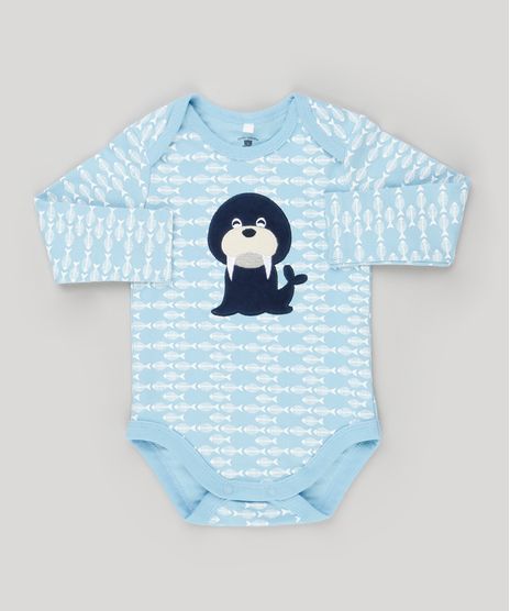 Body-Infantil-Estampado-Leao-Marinho-Manga-Longa-Gola-Redonda-em-Algodao---Sustentavel-Azul-Claro-8934394-Azul_Claro_1