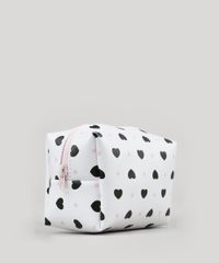 Necessaire-Feminina-Estampada-com-Poas-e-Coracoes-Branca-9027643-Branco_2