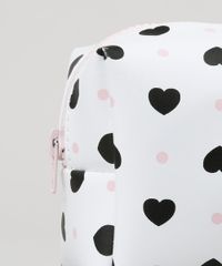 Necessaire-Feminina-Estampada-com-Poas-e-Coracoes-Branca-9027643-Branco_3