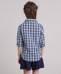 Camisa-Infantil-Xadrez-com-Bolsos-Manga-Longa-Azul-Claro-8912639-Azul_Claro_2