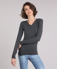 Sueter-Feminino-Basico-Manga-Longa-Decote-V-Cinza-Mescla-Escuro-8839985-Cinza_Mescla_Escuro_1 Sueter-Feminino-Basico-Manga-Longa-Decote-V-Cinza-Mescla-Escuro-8839985-Cinza_Mescla_Escuro_1