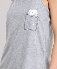 Pijama-Feminino--Meow---Cinza-Mescla-9123177-Cinza_Mescla_3