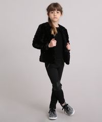 Casaco-Infantil-de-Pelo-Decote-Redondo-Manga-Longa-Preto-8906021-Preto_3