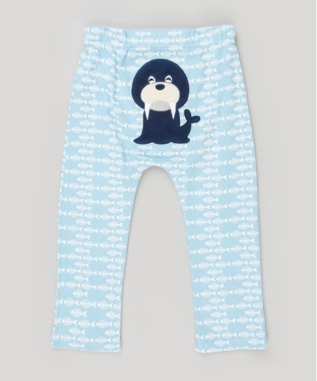 Calca-Infantil-Leao-Marinho-Estampado-em-Algodao---Sustentavel-Azul-Claro-8934366-Azul_Claro_1