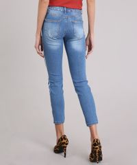 Calca-Jeans-Feminina-Cigarrete-Faixa-Lateral-com-Lurex-Azul-Medio-9201338-Azul_Medio_2