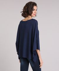 Blusa-Feminina-Ampla-Canelada-Manga-Morcego-Curta-Decote-Redondo-Azul-Marinho-9145034-Azul_Marinho_2