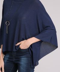 Blusa-Feminina-Ampla-Canelada-Manga-Morcego-Curta-Decote-Redondo-Azul-Marinho-9145034-Azul_Marinho_4