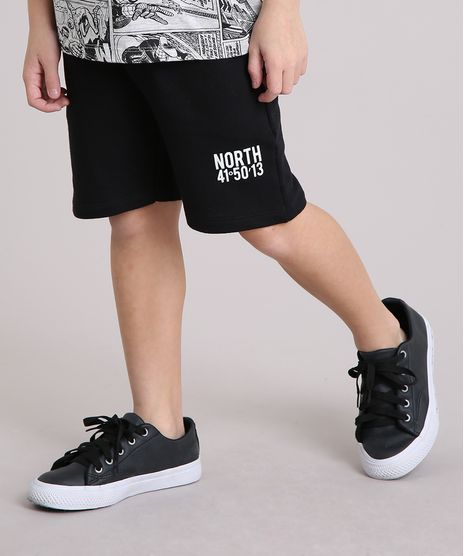 Bermuda-Infantil-em-Moletom--North--com-Ribana-Listrada-e-Cordao-Preta-9144822-Preto_1