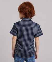 Camisa-Infantil-Xadrez-Manga-Curta-com-Bolso-Cinza-8439929-Cinza_2