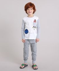 Pijama-Infantil-com-Estampa-Espacial-que-Brilha-no-Escuro-com-Bolso-Manga-Longa-Off-White-9133162-Off_White_1
