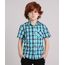 Camisa-Infantil-Xadrez-Manga-Curta-com-Bolso-Verde-8439929-Verde_1