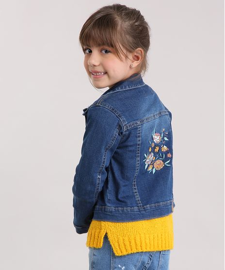 Jaqueta-Jeans-Infantil-com-Bordado-Floral-Azul-Escuro-9152047-Azul_Escuro_1