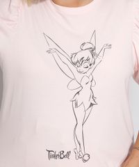 Camiseta-Feminina-Plus-Size-Sininho-Manga-Curta-Bufante-Decote-Redondo-Rosa-Claro-9982886-Rosa_Claro_2