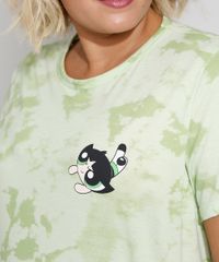 Camiseta-Feminina-Plus-Size-Estampada-Tie-Dye-Docinho-Manga-Curta-Decote-Redondo-Verde-9982899-Verde_2